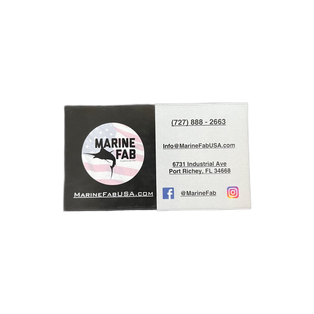 MarineFab USA business card.