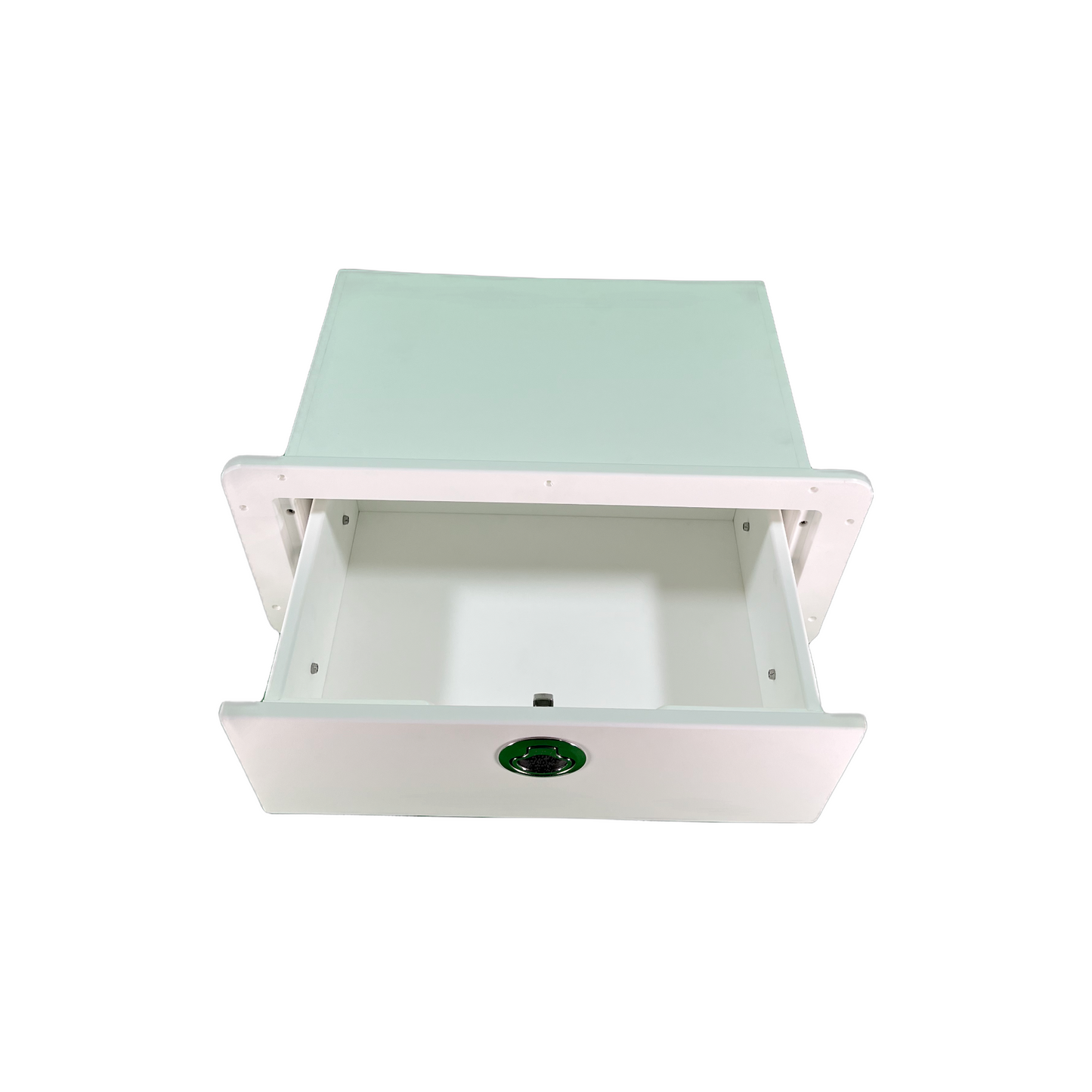 Marine Boat Storage Drawer - 20.5" wide x 9.5" high x 12" deep image showing the boat drawer open